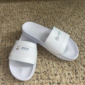 Puma Mercedes-Benz AMG White Slide Sandals